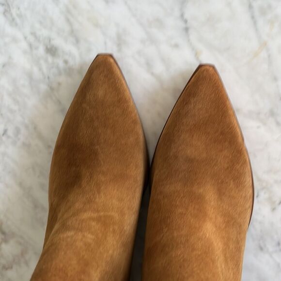 Marc Fisher Pointed Toe Teona Chelsea Bootie in Tan Suede, size 11, NWOB - Picture 9 of 11